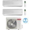 Ariston Climatizzatore Condizionatore Ariston Alys Wi-Fi incluso Dual Split 9000 + 9000 BTU con U.E. C 50XD0-O R-32 INVERTER classe A++/A+ NOVITÀ