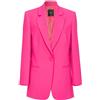 PINKO GIACCA BLAZER CRÊPE STRETCH MONOCHROME - 102858A1L8 - magenta