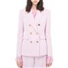 PINKO GIACCA BLAZER DOPPIOPETTO BOTTONI IN METALLO - 102859A14I - bianco