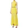 ELISABETTA FRANCHI ABITO ABITO RED CARPET IN CREPE CON SCOLLO ALL'AMERICANA - AB61142E2 - cedro