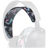 WC HeadbandZ Arctis Nova - Fascia in silicone aggiornata per cuffie Arctis Nova di Wicked Cushions - Flessibilità, comfort e stile migliorati con design dei cuscinetti coordinati | 90's Black