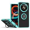 UPLAI Cover per Realme 12 Pro 5G/Realme 12 Pro+ Plus 5G, Ultra Sottile Antiurto Custodia con Supporto Magnetico Squillare, PC + Morbido TPU Bumper Moda Glassato Caso.(Blu Cielo)