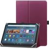 HoYiXi Custodia universale per 9-10.1 pollici Tablet Compatibile Fire HD 10 e Fire HD 10 Plus con Supporto e Cover per Cinturino da Polso per 9-10.1 Samsung Lenovo Huawei Android Tablet - Viola
