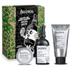 Bullfrog - Kit The Spicy One Idrata e Definisci 3 in 1, Limited Edition, Agnostico Spiced Balsamo Multifunzione 100ml, Gel Rasatura Invisibile 100ml e Gel Styling Invisibile 50ml