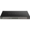 D-Link DGS-1250-52XMP switch di rete Gestito L3 Supporto Power over Ethernet (PoE) Nero [DGS-1250-52XMP]