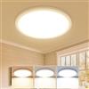 slochi Plafoniera LED Soffitto, 18W 3000K 4000K 6500K Lampada da Soffitto Bianca,1600LM IP44 Plafoniera Bagno Rotonda per Camera da Letto, Cucina, Soggiorno, Corridoio, Balcone, Ø22CM
