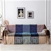 Edcooy Coprisedia bohémien in ciniglia colorata con nappe, stile hippie, coperta per divano letto, divano reclinabile, coperta per divano e divano reclinabile, coperta per soggiorno bohémien,
