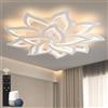Sky angle Plafoniera Led soffitto stile Moderno con ALEXA e Google Home, Dimmerabile Lampadario Camera da letto con Telecomando
