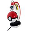 4Side Cuffie con filo per bambini, ideali per ascoltare Musica, Fantasia Pokemon Teen Ball - PK0445