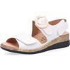 Vitaform Sandali in pelle con fasce regolabili e zeppa 3,5cm