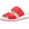 Vitaform Sandali in pelle a due fasce regolabili con velcro