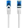 Ewent Cavo Ethernet di Rete Patch Cat.5e U/UTP trasmissione fino a 1Gigabit, 2 Connettori RJ45, Cavo in PVC, CCA, AWG 26/7. Ideale per trasmissione fibra ottica con regi Gigabit/LAN , 1m, Bianco