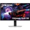 SAMSUNG Monitor Gaming Odyssey OLED G8 (S27FG816SU), Flat, 27'', 3840x2160 (UHD 4K), 16:9, HDR10+, OLED, 240Hz, 0,03ms (GtG), FreeSync Premium Pro, HDMI, DP, Ingresso Audio, HAS, Pivot