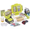 Smoby - Registratore di cassa grande - 30 accessori - Bilancia meccanica - Calcolatrice reale + scanner sonoro e luminoso - Dai 3 anni