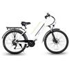 EMG E-Bike Queen 28P 28"" 13Ah 80Km Batteria integrata Bianca"