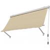 DEODATO Tenda da sole cassonata beige 250x250 cm
