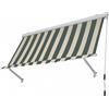DEODATO Tenda da sole cassonata beige/verde 250x250 cm