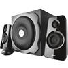 Trust Tytan 2.1 Subwoofer Speaker Set, Set di altoparlanti 2.1, 60W RMS - Nero