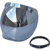 Shkalacar Lente per Parabrezza per Casco da Moto con Visiera a Bolle per Casco con Staffa Ribaltabile per caschi Aperti a 3 scatti