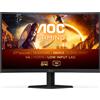 AOC G4 C27G4ZXE Monitor PC 68,6 cm [27] 1920 x 1080 Pixel Full HD LED Nero (AOC Gaming - monitor gaming curved 27 [1080p] @ 280 Hz VA 300 cd/m? 4000:1 HDR10 0.3 ms 2xHDMI, DisplayPort black) [C27G4ZXE]