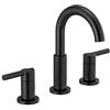 Delta Faucet Nicoli Rubinetto da bagno diffuso a 3 fori, rubinetto da bagno nero opaco, rubinetto per lavabo da bagno, gruppo di scarico, nero opaco 35749LF-BL