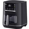Braun MultiFry5 HF5073IBK, Nuova Friggitrice ad Aria 3-in-1, Capacità 6L, 20 Programmi di Cottura, Doppia Resistenza, Display Digitale LED, Oblò, Cestello Lavabile Lavastoviglie, 2000W, Nero Opaco