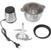 Tyenaza Tritacarne Elettrico da 2 Litri in Acciaio Inossidabile, Mini Tritatutto Elettrico Multifunzione da 8000 Giri/min 200 W, Spina Europea 220 V