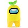 Among Us Peluches Prodotto ufficiale di Among Us - Giallo con Pianta - Qualità Super Soft