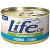 LIFE NATURAL 1 x 85 g Life Natural Lattina Alimento Cibo Umido Completo per Gatti Adulti con Trancetti di Tonno di Prima Scelta