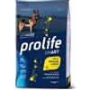PROLIFE 12 kg Prolife Smart Alimento Cibo Secco Crocchette Croccantini di Mantenimento per Cani Adulti di Taglia Media e Large con Pollo Fresco e Riso No Gluten