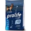 PROLIFE 12 kg Prolife Smart Alimento Cibo Secco Crocchette Croccantini di Mantenimento per Cani Adulti di Taglia Media e Large con Trota Fresca e Riso No Gluten