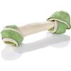 MACED Osso da masticare annodato bianco clorofilla 11 cm