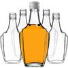 KADAX Bottiglie di vetro da 250 ml con tappo a vite, 5 pezzi, bottiglie vuote da riempire, bottiglie di liquore in vetro, piccole bottiglie di liquore (bianco)