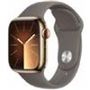 Apple Watch Series┬á9 GPS + Cellular 41mm Gold Stainless Steel Case with Clay Sport Band - M/L - MRJ63QL/A