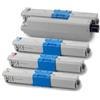 Oki Toner Rigenerato per Oki ES3640A3 ES 3640Pro Nero Pagine 18.500 Colore Pagine 16.500