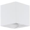 Eglo Leuchten my light Applique Calpino cubo in alluminio bianco da esterno IP54 a Led integrato 4000K 61925/20