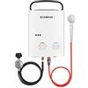 CAMPLUX AY132 Scaldabagno A Gas 5 Litri con Maniglia per Campeggio, Doccia Esterna, Butano (28-30mbar) / Propano (37mbar)