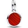 PANDORA ME 793389C01 - Mini medaglione in argento sterling con turchese artificiale, compatibile con braccialetti ME e Moments, colore: rosso, misura unica, Argento sterling, Nessuna pietra preziosa