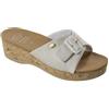 White WAPPY LEATHER WOMENS WHITE MEMORY CUSHION BIANCO 39