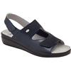 SCHOLL SHOES CALZATURA ANTONIA SANDAL PRINTED SYNTHETIC/SYNTHETIC W NAVY BLUE 37