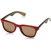 Carrera Occhiali da Sole 6000 BURGUNDY MILITARY GREEN/BROWN GOLD 50/23/145 uomo