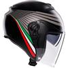 AGV CASCO MOTO JET AGV IRIDES E2206 BOLOGNA NERO OPACO TRICOLORE GRIGIO TAGLIA L