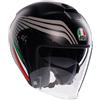 AGV CASCO MOTO JET AGV HELMETS IRIDES BOLOGNA NERO TRICOLORE TAGLIA S M L