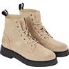 Tommy Jeans Stivali Mezza Gamba Donna Lace Up Stivaletti, Beige (Sandalwood), 40 EU