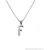 AB-GLOBAL Srl MYLOVLY GIOIELLI ABC BIG COLLANA LUNGA LETTERA F ARGENTO