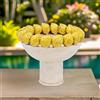 Ceramiche Sofia Stand Alzata con Limoni Siciliani in Ceramica di Caltagirone — Stile Moderno - 33 cm / Limoni Siciliani
