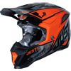 Just1 Casco Moto Cross Enduro Just1 J40 Shooter Camo Arancio Nero