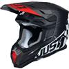 Just1 Casco Moto Cross Enduro in Fibra Just1 J22 Flagman Rosso Ner