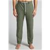 Intimissimi Pantalone Lungo In Lino E Cotone Verde