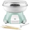GOURMETmaxx Macchina per zucchero filato per la casa | L'originale con 10 bastoncini & misurino in nostalgico design retrò in menta | Zucchero filato di altissima qualità per ogni occasione
